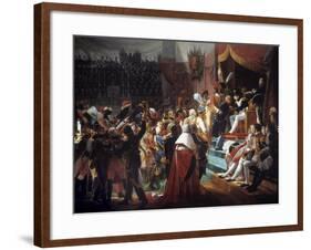 The First Distribution of the Crosses of the Legion of Honor by Jean Baptiste Debret-null-Framed Giclee Print