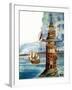 The First Eddystone Lighthouse-Peter Jackson-Framed Giclee Print