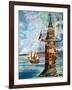 The First Eddystone Lighthouse-Peter Jackson-Framed Giclee Print