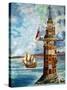 The First Eddystone Lighthouse-Peter Jackson-Stretched Canvas