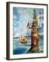 The First Eddystone Lighthouse-Peter Jackson-Framed Premium Giclee Print