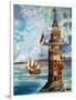 The First Eddystone Lighthouse-Peter Jackson-Framed Giclee Print