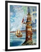 The First Eddystone Lighthouse-Peter Jackson-Framed Giclee Print