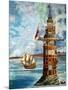 The First Eddystone Lighthouse-Peter Jackson-Mounted Giclee Print