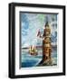 The First Eddystone Lighthouse-Peter Jackson-Framed Giclee Print