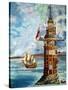 The First Eddystone Lighthouse-Peter Jackson-Stretched Canvas