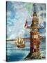 The First Eddystone Lighthouse-Peter Jackson-Stretched Canvas