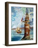 The First Eddystone Lighthouse-Peter Jackson-Framed Giclee Print