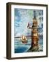 The First Eddystone Lighthouse-Peter Jackson-Framed Giclee Print