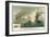 The First Encounter of Ironclads Monitor and Merrimac-null-Framed Art Print