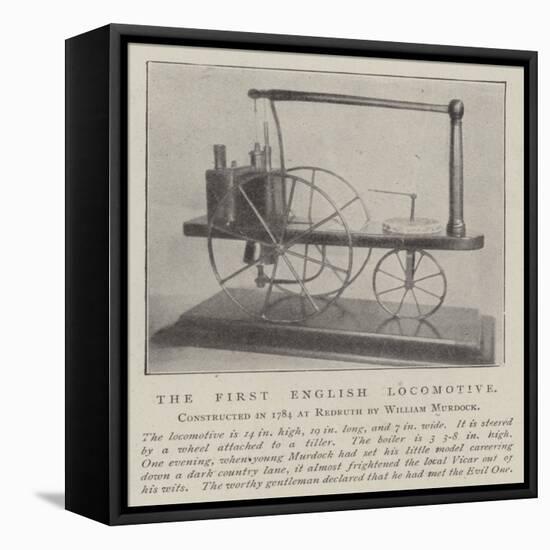 The First English Locomotive-null-Framed Stretched Canvas