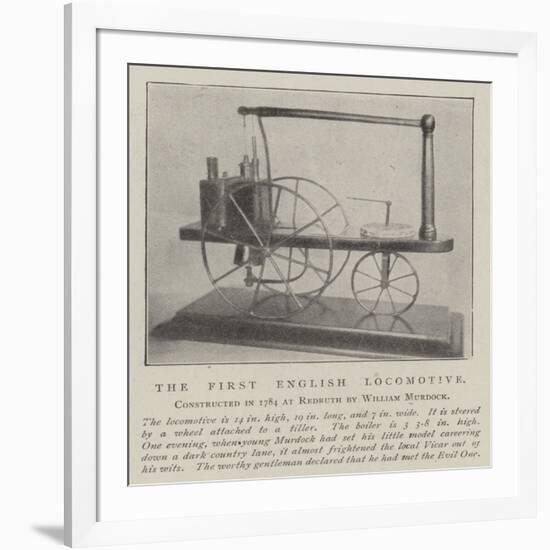 The First English Locomotive-null-Framed Giclee Print