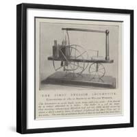 The First English Locomotive-null-Framed Giclee Print