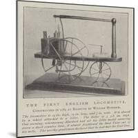 The First English Locomotive-null-Mounted Giclee Print