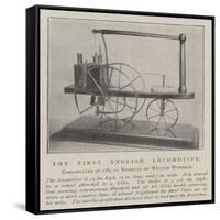 The First English Locomotive-null-Framed Stretched Canvas