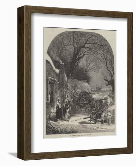 The First Fall of Snow-Myles Birket Foster-Framed Giclee Print