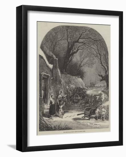 The First Fall of Snow-Myles Birket Foster-Framed Giclee Print