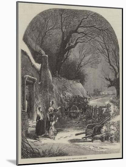 The First Fall of Snow-Myles Birket Foster-Mounted Giclee Print