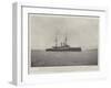 The First First-Class Battle-Ship of King Edward's Reign, HMS Russell-null-Framed Giclee Print