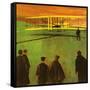 The First Flight by the Wright Brothers at Kitty Hawk-English School-Framed Stretched Canvas