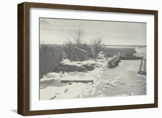 The First Frost ( la première gelée)-Peter Henry Emerson-Framed Giclee Print