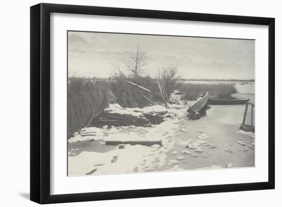 The First Frost ( la première gelée)-Peter Henry Emerson-Framed Giclee Print