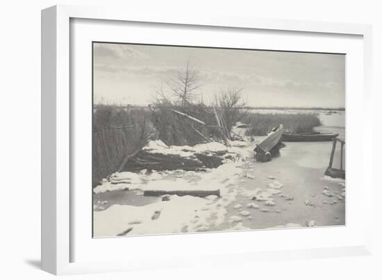 The First Frost ( la première gelée)-Peter Henry Emerson-Framed Giclee Print