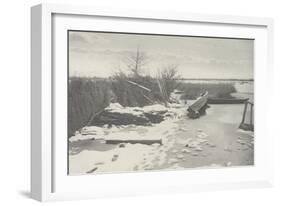 The First Frost ( la première gelée)-Peter Henry Emerson-Framed Giclee Print