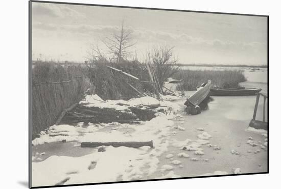 The First Frost ( la première gelée)-Peter Henry Emerson-Mounted Giclee Print