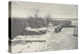 The First Frost ( la première gelée)-Peter Henry Emerson-Stretched Canvas