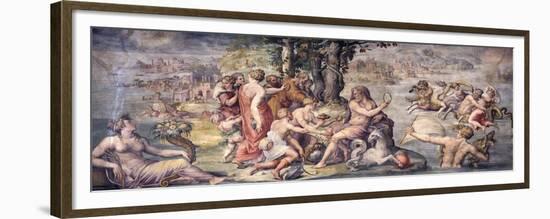 The First Fruits from Earth Offered to Saturn, 1655-1657-Giorgio Vasari-Framed Premium Giclee Print