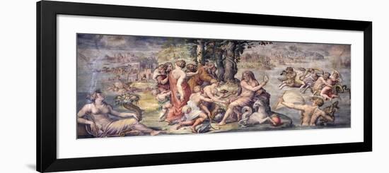 The First Fruits from Earth Offered to Saturn, 1655-1657-Giorgio Vasari-Framed Premium Giclee Print