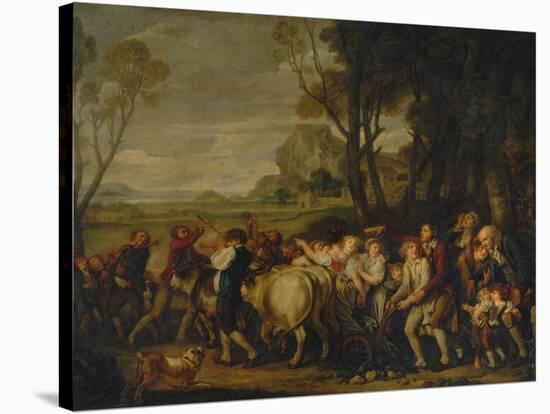The First Furrow-Jean-Baptiste Greuze-Stretched Canvas