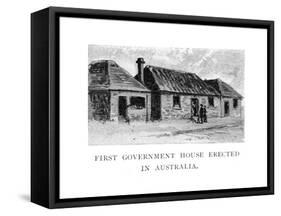 The First Government House, Sydney, Australia-null-Framed Stretched Canvas
