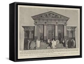 The First Greek Play Performed in Victoria, the Alcestis at Melbourne-null-Framed Stretched Canvas