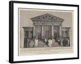 The First Greek Play Performed in Victoria, the Alcestis at Melbourne-null-Framed Giclee Print