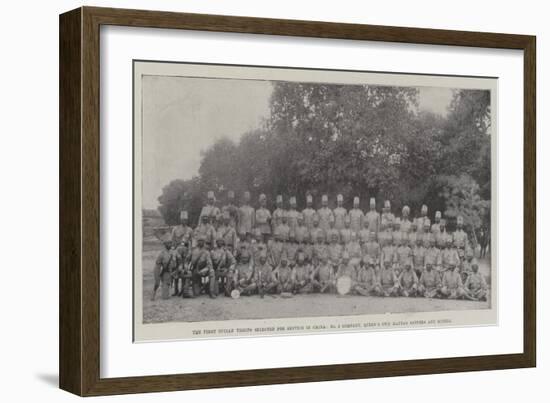 The First Indian Troops Selected for Service in China-null-Framed Giclee Print