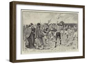 The First International Football Match in France-null-Framed Giclee Print