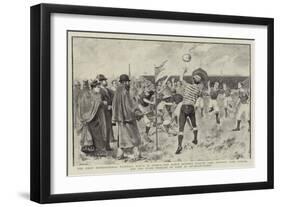 The First International Football Match in France-null-Framed Giclee Print