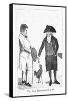 The First Interview in 1786' Between Deacon Brodie and George Smith, 1788-John Kay-Framed Stretched Canvas