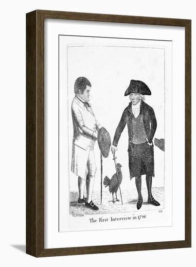 The First Interview in 1786' Between Deacon Brodie and George Smith, 1788-John Kay-Framed Giclee Print