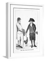 The First Interview in 1786' Between Deacon Brodie and George Smith, 1788-John Kay-Framed Giclee Print