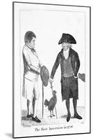 The First Interview in 1786' Between Deacon Brodie and George Smith, 1788-John Kay-Mounted Giclee Print