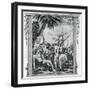 The First Interview of Christopher Columbus with the Natives of America, 1777-null-Framed Giclee Print