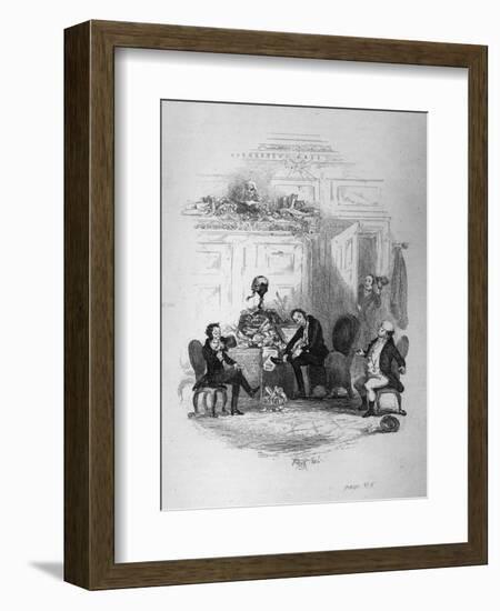 The First Interview with Mr. Serjeant Snubbin, Illustration from 'The Pickwick Papers'-Hablot Knight Browne-Framed Giclee Print