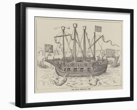 The First Ironclad, 1585-null-Framed Giclee Print