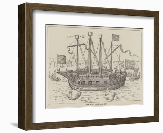 The First Ironclad, 1585-null-Framed Giclee Print