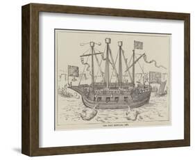 The First Ironclad, 1585-null-Framed Giclee Print