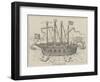 The First Ironclad, 1585-null-Framed Giclee Print