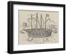 The First Ironclad, 1585-null-Framed Giclee Print